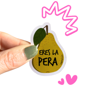 Sticker cachondo fruta pera eres la pera