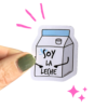 Sticker cachondo tetrabrik soy la leche