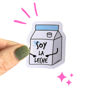 Sticker cachondo tetrabrik soy la leche