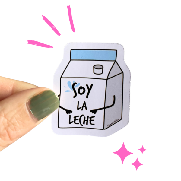 Sticker cachondo tetrabrik soy la leche