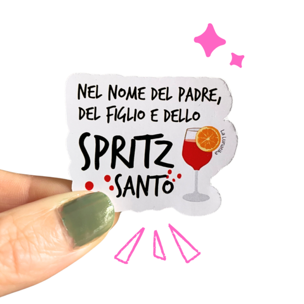 Sitcker italiano aperitivo spritz santo