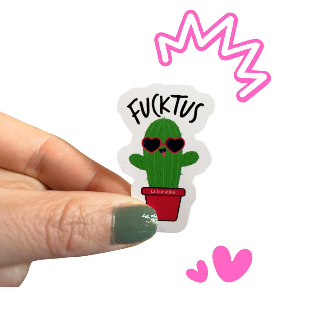 Sticker cachondo cactus Fucktus